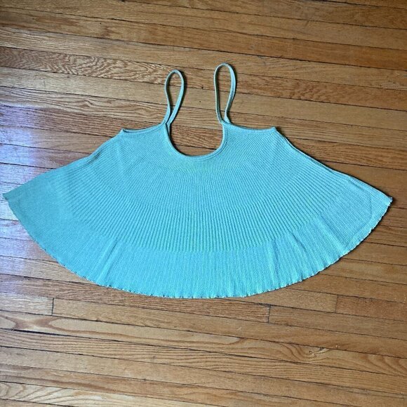 MNG CROP SWING TOP SIZE SMALL-MINT GREEN KNIT TOP - Picture 6 of 7